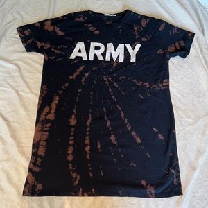 Tie-dyed/bleached T-Shirt dress